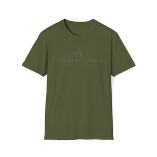 Olive Green Standing Spruce full logo