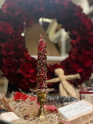 Love Spell Moon ritual tapers