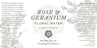 Rose water (hydrosol)