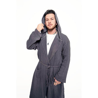 Slate crinkle robe