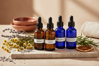 Essential oil bottles