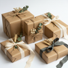 Premium gift boxes with botanical elements